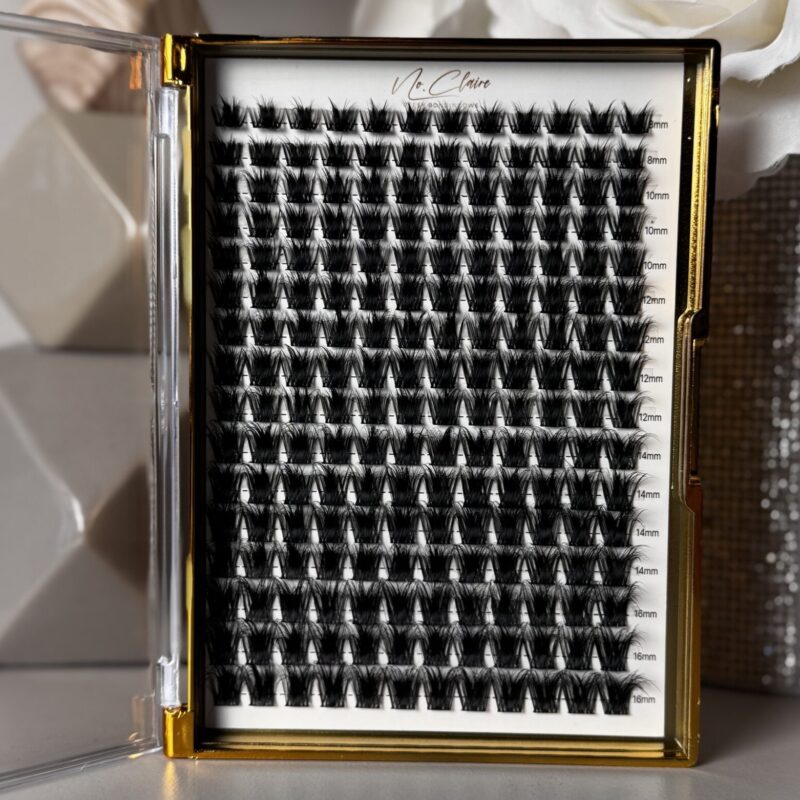 Kasetka CRYSTAL kępek rzęs skręt D mix 8-16mm