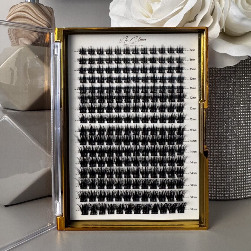 Kasetka FANCY kępek rzęs skręt C mix 8-16mm