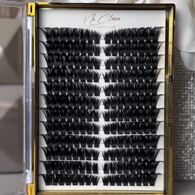 Kasetka mapowana LEYLA kępek rzęs skręt C mix